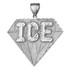 Gold ICE Bling Diamond-shape Hip-Hop Pendant