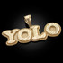 Gold YOLO You Only Live Once DC Hip-Hop Pendant