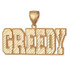 Mens Gold GREEDY Hip-hop DC Pendant