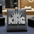 Gold Crown King Mens DC Pendant