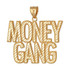 Gold MONEY GANG Hip-Hop DC Pendant
