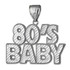 Gold 80's Baby DC Pendant