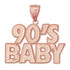 Gold 90's Baby DC Pendant