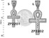 Rose Gold Ankh Cross DC Hip-Hop Pendant (S/L)