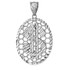 Gold Dollar Sign Oval DC Honeycomb Pendant