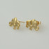 14K Yellow Gold Elephant Stud Earrings