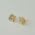 14K Yellow Gold Cupid Angel Stud Earrings