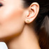 14K Yellow Gold Cupid Angel Stud Earrings