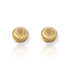 14K Yellow Gold Basketball Sport Stud Earrings