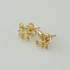 14K Yellow Gold Fleur De Lis Stud Earrings