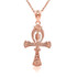 Gold Egyptian Ankh 3D Charm Necklace