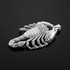 White gold scorpion pendant