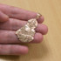 Polished Gold Jesus Christ Sacred Heart Pendant