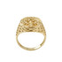 Gold Rugged Aztec Mayan Sun Ring