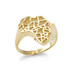 Gold African Continent Ring