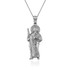 Gold Saint Jude Sparkle-cut Pendant Necklace
