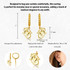 Yellow Gold Marine Dolphin Heart Cuban Link Huggie Earrings