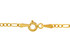 10K Yellow Gold 2.12mm Hollow Figaro Chain