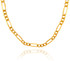 10K Yellow Gold 2.12mm Hollow Figaro Chain