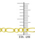 Gold 3.45mm Figaro Chain
