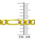 Gold 4.68mm Figaro Chain