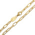 Yellow Gold Paperclip Chain