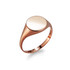 Polished Gold Round Signet Pinky Ring
