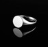 Polished Gold Round Signet Pinky Ring
