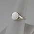 Polished Gold Round Signet Pinky Ring
