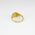 Polished Gold Round Signet Pinky Ring
