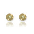 14K Yellow Gold Nugget Sparkle Cut Round Stud Earrings (3 sizes)