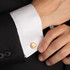 14K Yellow Gold United States Navy Emblem Officially Licensed Cufflinks