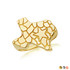 Gold Texas Lone Star State Nugget Ring