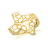Gold Texas State Longhorn Nugget Ring