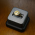 Gold Cupid Cherub Angel Halo Diamond Round Signet Ring