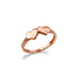 Double Heart Baby Ring Elegant Gold Gift for Baby Girls