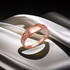 Gold Nugget Band Square Rectangle Baby Signet Ring