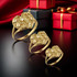 Yellow Gold Diamond-Cut Heart Nugget Ring for Women (S/M/L)