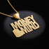 Solid Gold 'Money On My Mind' Hip Hop Pendant Diamond-Cut