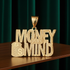 Solid Gold 'Money On My Mind' Hip Hop Pendant Diamond-Cut