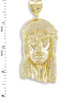 Iced Gold Jesus Face Men's Large CZ Pendant