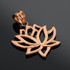 Rose Gold Lotus Flower Pendant