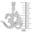 White Gold Om Symbol Pendant