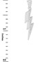 White Gold Thunderbolt Diamond Pendant