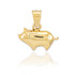 Gold Pig Pendant