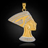 Gold Queen Nefertiti Pendant.