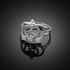 White Gold Quinceanera Crown CZ Ring
