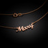 Rose Gold Name Script Necklace "Mary"