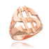 Rose Gold Dollar Sign Nugget Ring