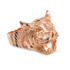 Unisex Rose Gold Diamond Cut Tiger Ring